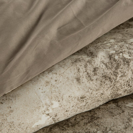 KOMPLET POŚCIELI SATYNOWEJ SPRING 77 160 X 200 CM JASNOBRĄZOWY