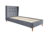 ESTELLA 90 cm łóżko popielaty (4p=1szt)