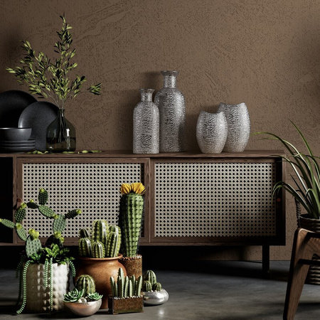 WAZON DEKORACYJNY RISO FI 15 X 60 CM SREBRNY