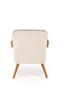 PASTORE fotel wypoczynkowy jasny beż / jasny orzech (1p=1szt)