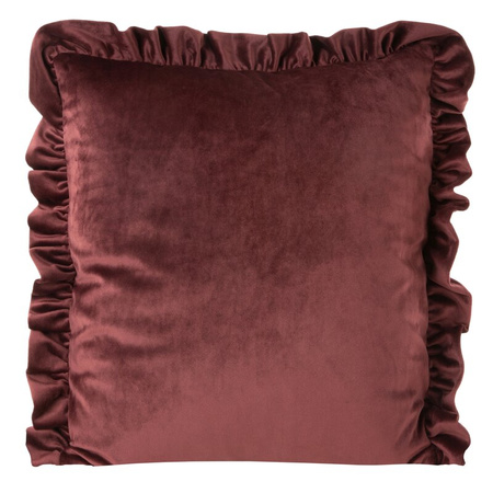 POSZEWKA VELVET 25 45 X 45 CM CIEMNOBORDOWY