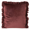 POSZEWKA VELVET 25 45 X 45 CM CIEMNOBORDOWY