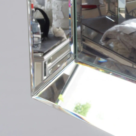 Lustro Lyssa 80/120cm klasyczne prostokątne w prostej lustrzanej ramie