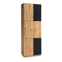 Szafa dębowa Corena 95x206 cm 2-drzwiowa z drążkiem i półkami