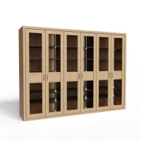 Nowoczesna biblioteczka 6-drzwiowa 39x305x230 cm Ambasador