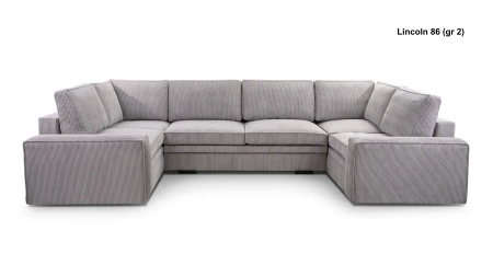 Narożnik TOLEDO U 378x195 cm z funkcją spania