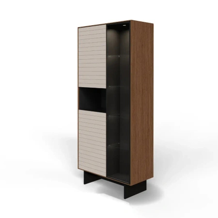 Witryna 92 Slim Kaszmir dąb orzech