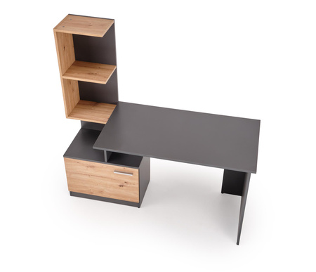 MISO biurko, grafitowy / dąb artisan (2p=1szt)