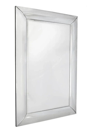 Lustro Bergamo 80/140cm klasyczne prostokątne w prostej lustrzanej ramie