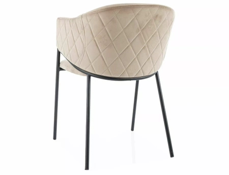 Zestaw 2 krzeseł Bono Velvet beżowy