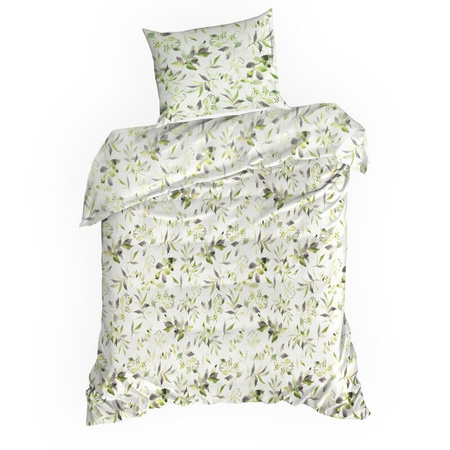 KOMPLET POŚCIELI BAWEŁNIANEJ MILI 160 X 200 CM BIAŁY