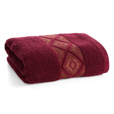 RĘCZNIK AZARI (04) 70 X 140 CM BORDOWY