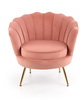 AMORINITO fotel wypoczynkowy jasny różowy / złoty