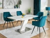Zestaw 2 krzeseł Lilia Velvet turkusowy
