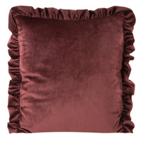 POSZEWKA VELVET 25 45 X 45 CM CIEMNOBORDOWY