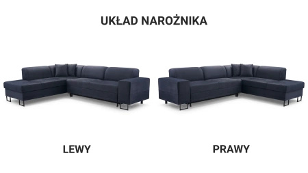 Narożnik DISCO 285x220 cm z funkcją spania