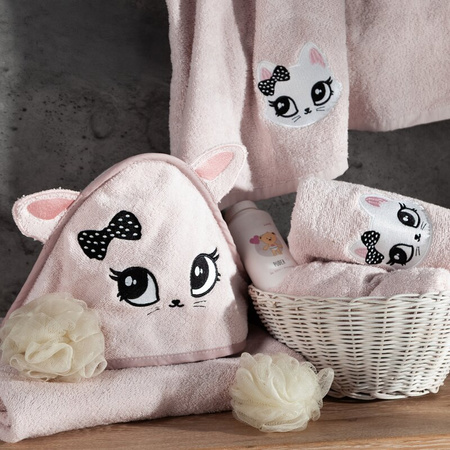 RĘCZNIK DZIECIĘCY BABY72 60 X 120 CM RÓŻOWY