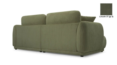 Nowoczesna sofa do salonu Chacco 206x102 cm z poduchami, tapicerowane plecy