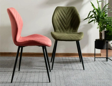 Zestaw 4 krzeseł Mike Nea grejpfrutowy