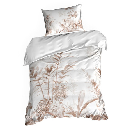 KOMPLET POŚCIELI SATYNOWEJ PREMIUM25 140 X 200 CM BIAŁY