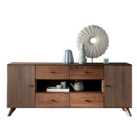 Duża komoda na nóżkach 180x75x40 cm buk/tabak II WZ-0624