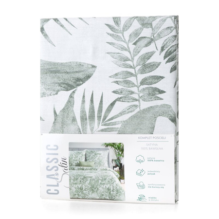 KOMPLET POŚCIELI SATYNOWEJ SPRING 48 140 X 200 CM MIĘTOWY