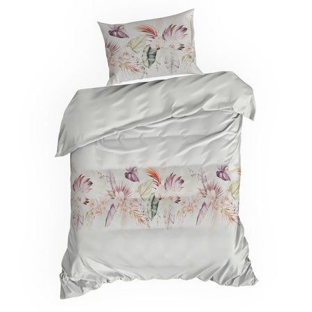 KOMPLET POŚCIELI SATYNOWEJ NIKA 42 160 X 200 CM BIAŁY