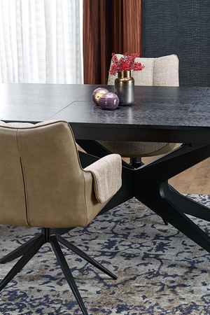 SANDRO stół rozkładany, czarny (2p=1szt)