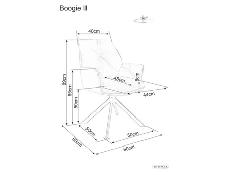 Zestaw 2 krzeseł Boogie II Velvet beżowy