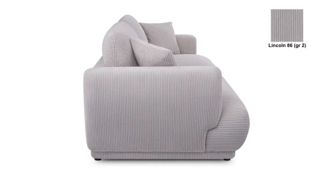 Nowoczesna sofa do salonu Chacco 206x102 cm z poduchami, tapicerowane plecy