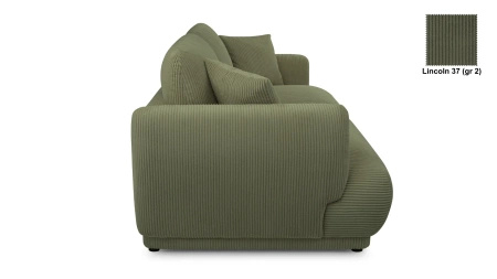 Nowoczesna sofa do salonu Chacco 206x102 cm z poduchami, tapicerowane plecy
