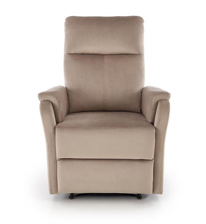 CROCUS fotel wypoczynkowy z funkcją elektrycznego rozkładania, beżowy (1p=1szt)