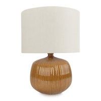 LAMPA DEKORACYJNA BENTI (01) O 38 X 52 CM JASNOBRĄZOWY