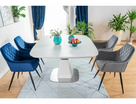 Zestaw 2 krzeseł Linea Velvet szary