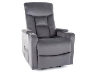Fotel rozkładany Ikar szary