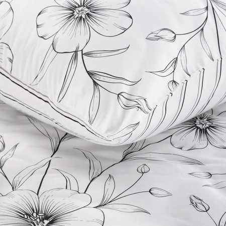 KOMPLET POŚCIELI SATYNOWEJ SPRING 33 140 X 200 CM BIAŁY