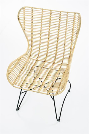 INDIANA fotel wypoczynkowy rattan naturalny (2p=1szt)