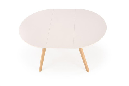 RUBEN stół kolor blat - kaszmir, nogi - naturalny (102-142x102x75 cm) (2p=1szt)