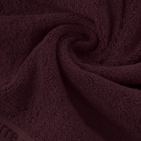 KOMPLET RĘCZNIKÓW 3 SZT EVI 40 X 34 X 9 CM BURGUNDOWY
