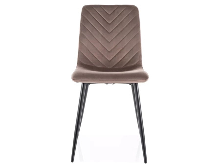 Zestaw 4 krzeseł Daren Velvet cappuccino