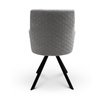 Fotel Brazos New obrotowy z metalową podstawą szary w tkaninie