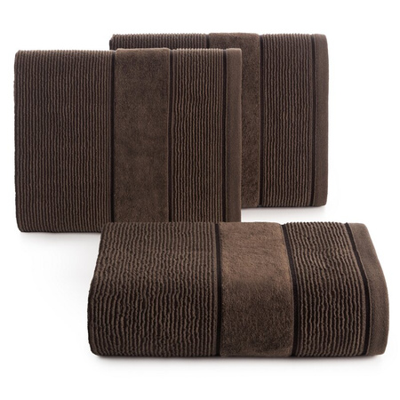 RĘCZNIK EMMA (12) 70 X 140 CM BRĄZOWY