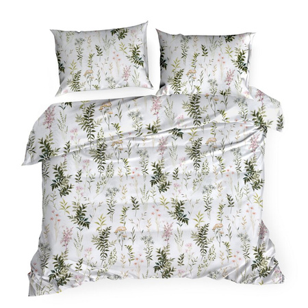 KOMPLET POŚCIELI BAWEŁNIANEJ VANESS 160 X 200 CM BIAŁY