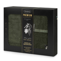 KOMPLET RĘCZNIKÓW VENUS 46 X 36 X 7 CM CIEMNOOLIWKOWY