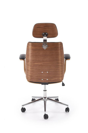 Fotel gabinetowy Timber orzechowy czarny do gabinetu