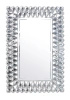 Lustro glamour Napoli 67/97cm wyszukane prostokątne z ramą z kryształkami w kształcie łez