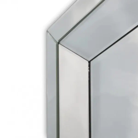 Lustro prostokątne Tetyda 80/120cm klasyczne w prostej fazowanej ramie