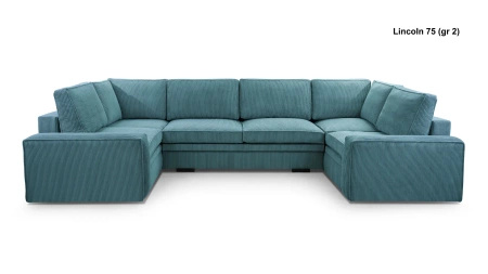 Narożnik TOLEDO U 378x195 cm z funkcją spania