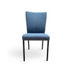 Krzesło PRASAL niebieskie w tkaninie