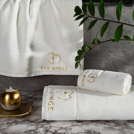 KOMPLET RĘCZNIKÓW GAJA 46 X 36 X 7 CM KREMOWY